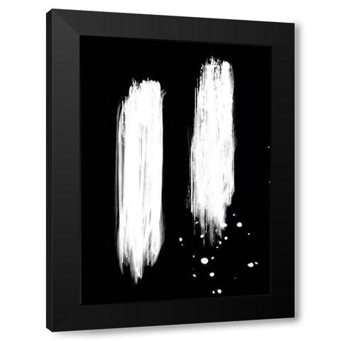 negatives_006_strokes Black Modern Wood Framed Art Print by 1x Studio II