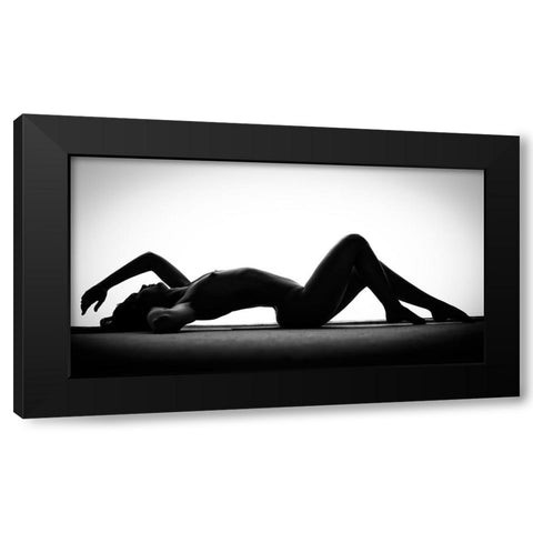 Body Sahpes Black Modern Wood Framed Art Print with Double Matting by Ghiman, Raul