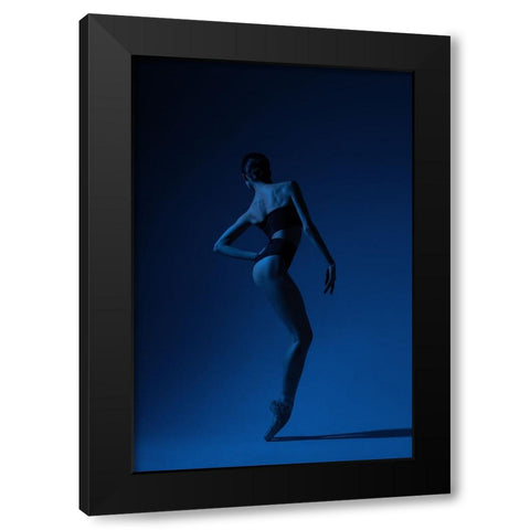 Deep Black Modern Wood Framed Art Print with Double Matting by Sleta, Natalya