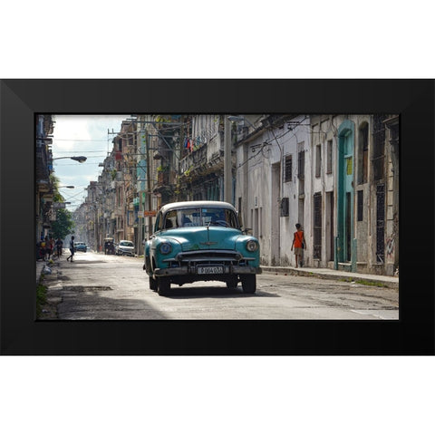 Cuba Black Modern Wood Framed Art Print by Einhorn, Itzik