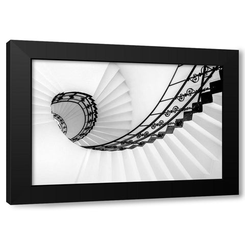 GOLDEN RATIO Black Modern Wood Framed Art Print with Double Matting by Turkistani, Hanaa