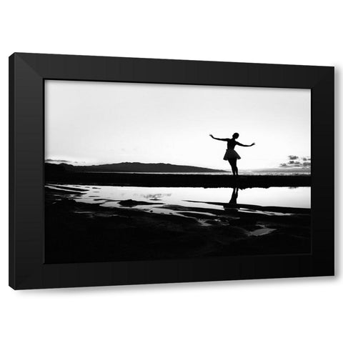 n/t Black Modern Wood Framed Art Print with Double Matting by Medeiros, Paulo