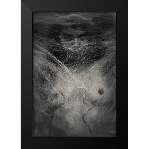 Untitled Black Modern Wood Framed Art Print by Bousca, Bogdan