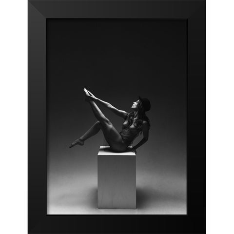 Eva Black Modern Wood Framed Art Print by Benvenuti, Laura