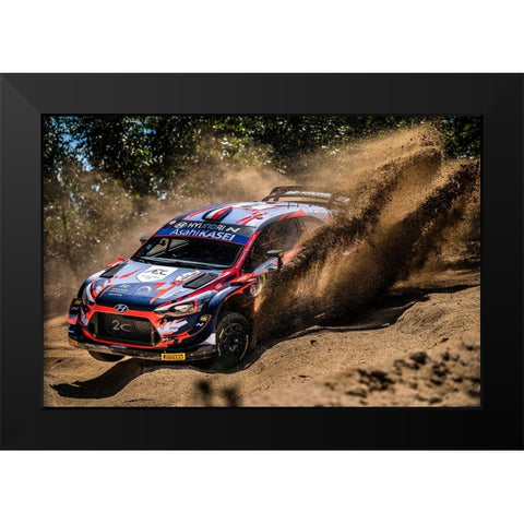 Maximum Attack Black Modern Wood Framed Art Print by Flavius, Croitoriu