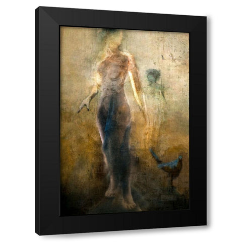 ....And All I See Are Strangers Faces.... Black Modern Wood Framed Art Print by Gerber, Charlaine