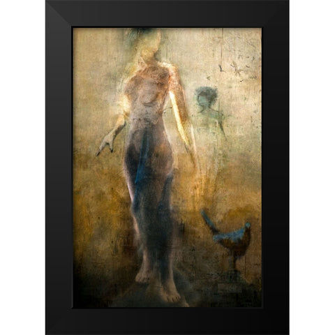 ....And All I See Are Strangers Faces.... Black Modern Wood Framed Art Print by Gerber, Charlaine
