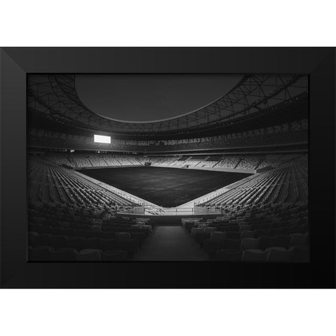 Prologue Black Modern Wood Framed Art Print by Wang, Alvin