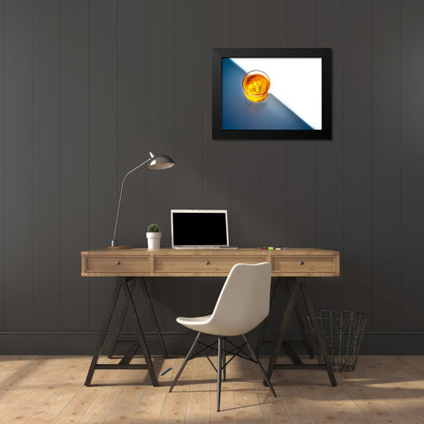 Ngombe Black Modern Wood Framed Art Print by Sungkono, Heru