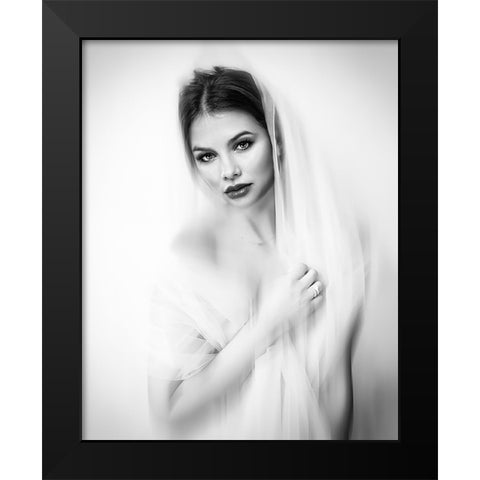 Sadness Black Modern Wood Framed Art Print by Punyet Miro, Carles