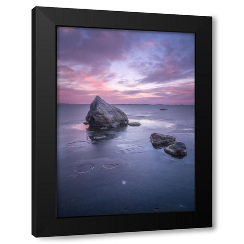 The Eloquence Of Silence Black Modern Wood Framed Art Print with Double Matting by Riml, Ludwig