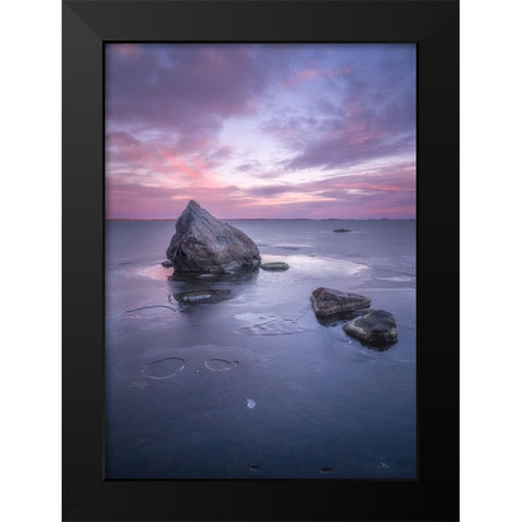The Eloquence Of Silence Black Modern Wood Framed Art Print by Riml, Ludwig