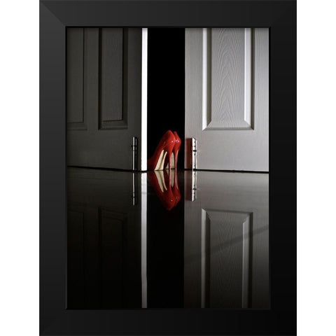 Passion In Red Black Modern Wood Framed Art Print by Schottstaedt, Erik