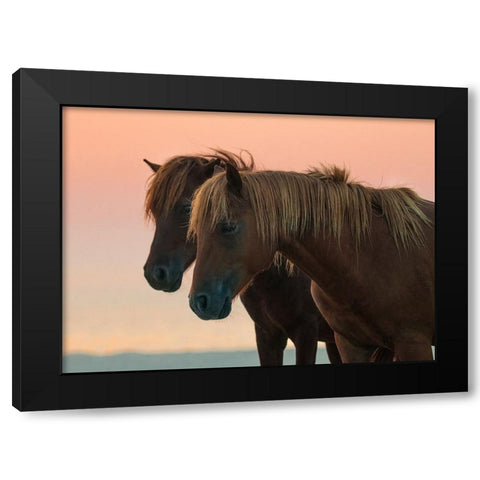 Looking Forward Black Modern Wood Framed Art Print with Double Matting by Yu, Wenjin