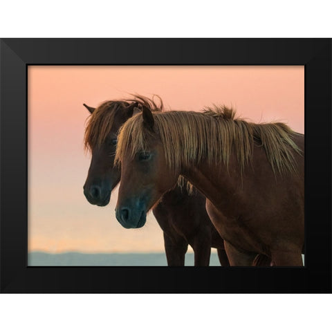 Looking Forward Black Modern Wood Framed Art Print by Yu, Wenjin