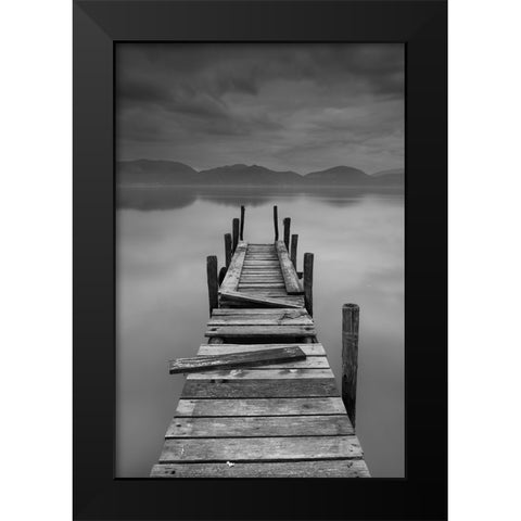 Inner peace Black Modern Wood Framed Art Print by Lavezzo, Luca