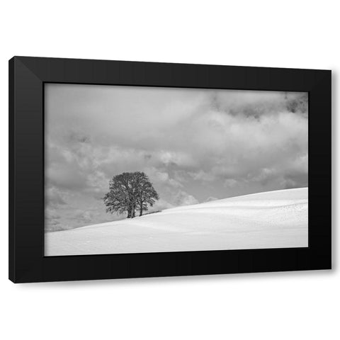 A cloudy winter day Black Modern Wood Framed Art Print by Peter Rank, Hans