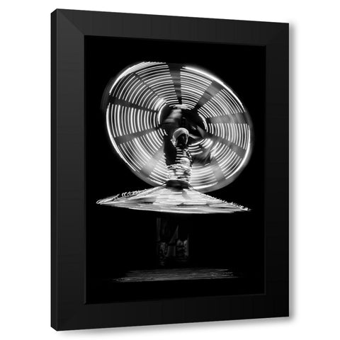 Tanura Dance Black Modern Wood Framed Art Print with Double Matting by Allam, Abdelkader