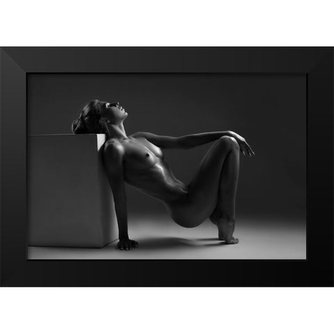 Glare Black Modern Wood Framed Art Print by Markachev, Leonid