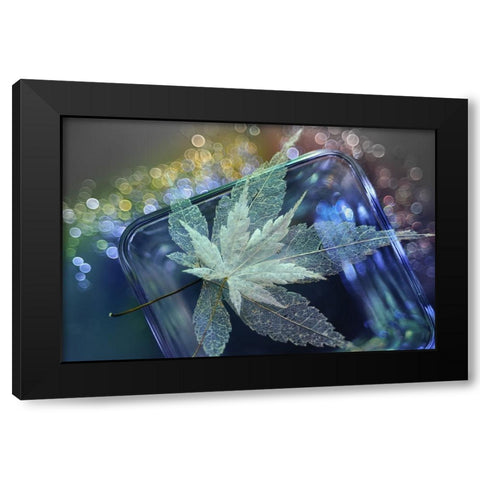 Pieces Of Beautiful Memories Black Modern Wood Framed Art Print with Double Matting by Kowatari, Shihya