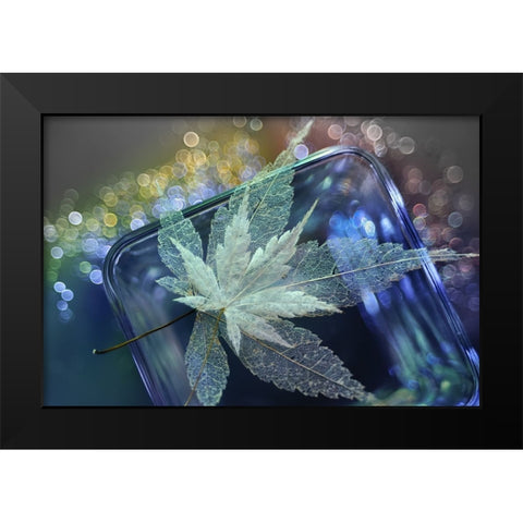 Pieces Of Beautiful Memories Black Modern Wood Framed Art Print by Kowatari, Shihya