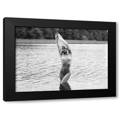 Summer Black Modern Wood Framed Art Print by Markachev, Leonid