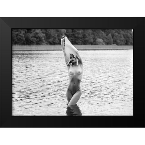 Summer Black Modern Wood Framed Art Print by Markachev, Leonid