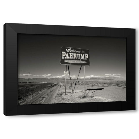 Pahrump Black Modern Wood Framed Art Print with Double Matting by Klein, Kurt