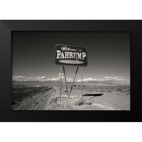 Pahrump Black Modern Wood Framed Art Print by Klein, Kurt