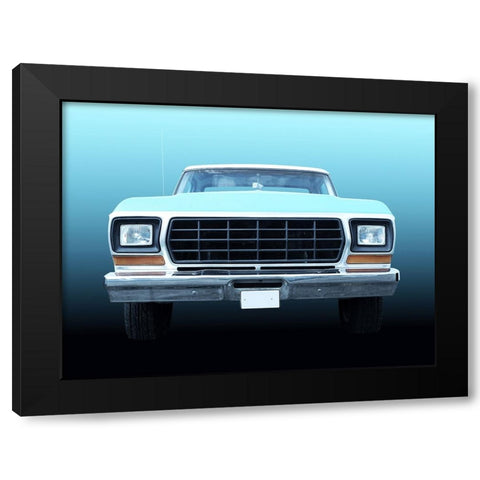 US classic car F150 Pickup truck 1978 Black Modern Wood Framed Art Print with Double Matting by Gube, Beate