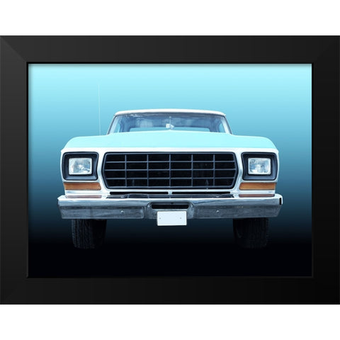 US classic car F150 Pickup truck 1978 Black Modern Wood Framed Art Print by Gube, Beate