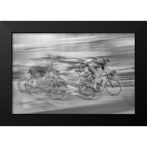 Chase Black Modern Wood Framed Art Print by Wu, Steven