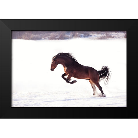 735W 2 Black Modern Wood Framed Art Print by Bogdan R, Mihai