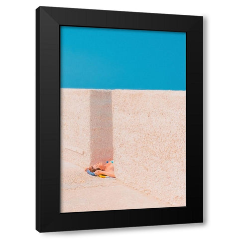 Rest In Sea Black Modern Wood Framed Art Print with Double Matting by Ruoli, Roberto