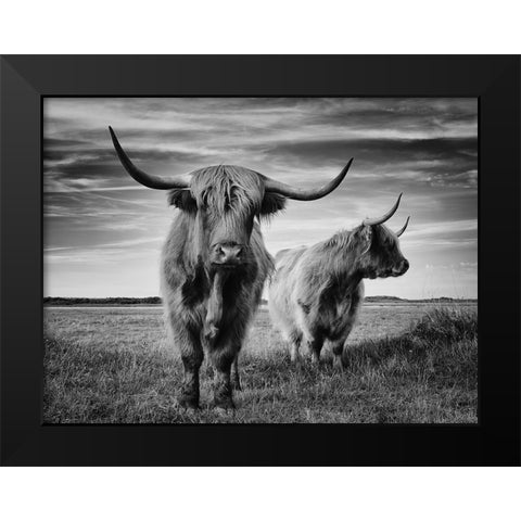 I Am The Boss Black Modern Wood Framed Art Print by Pecqueux, Stephane