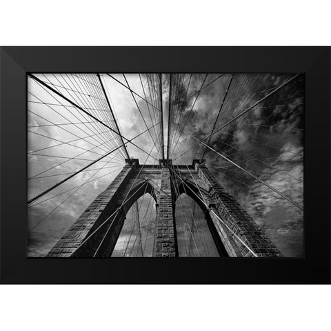 Brooklin Black Modern Wood Framed Art Print by Tagliarino, Marco