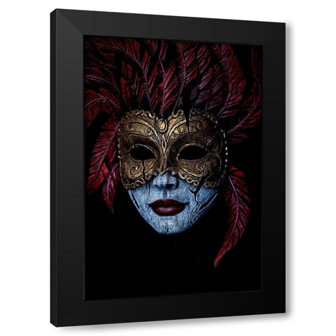 Where does the mask begin and end? Black Modern Wood Framed Art Print with Double Matting by Ciappara Lrps., Simon