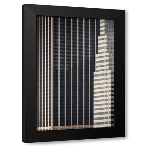verticality Black Modern Wood Framed Art Print with Double Matting by Bontempi, Annalisa