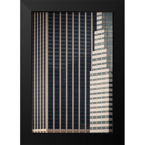 verticality Black Modern Wood Framed Art Print by Bontempi, Annalisa