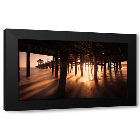 San Clemente-California Black Modern Wood Framed Art Print with Double Matting by Andria, Miary