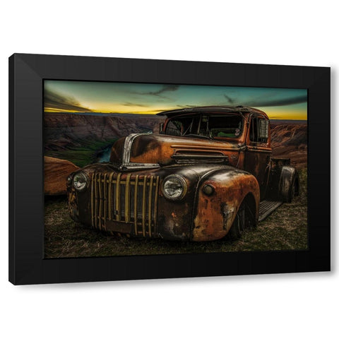 Vintage Festival Waroux Black Modern Wood Framed Art Print by Philippe, Laruelle