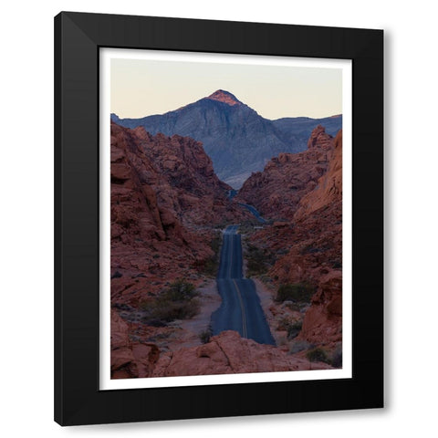 Sunrise @ Valley of Fire Black Modern Wood Framed Art Print by Shivalkar, Anand