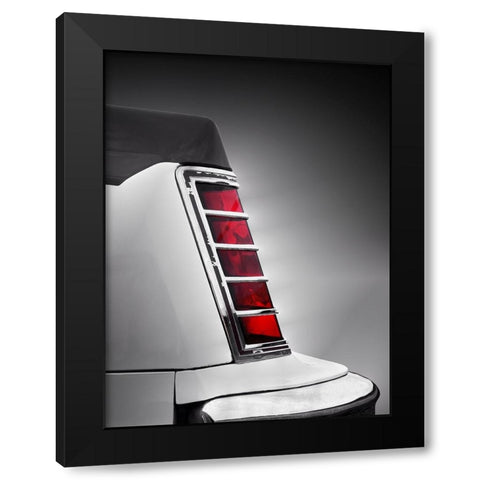 Us Classic Car Continental Abstract 1977 Black Modern Wood Framed Art Print by Gube, Beate