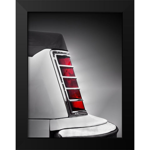 Us Classic Car Continental Abstract 1977 Black Modern Wood Framed Art Print by Gube, Beate