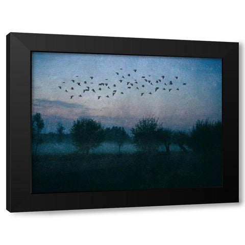 The Promise Black Modern Wood Framed Art Print by Landau, Ulrike