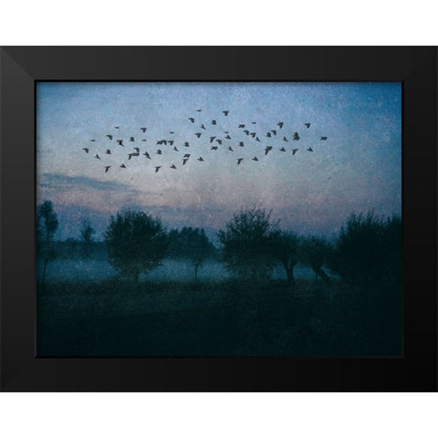 The Promise Black Modern Wood Framed Art Print by Landau, Ulrike