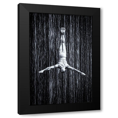 fine diving Black Modern Wood Framed Art Print by Fleckenstein, Martin