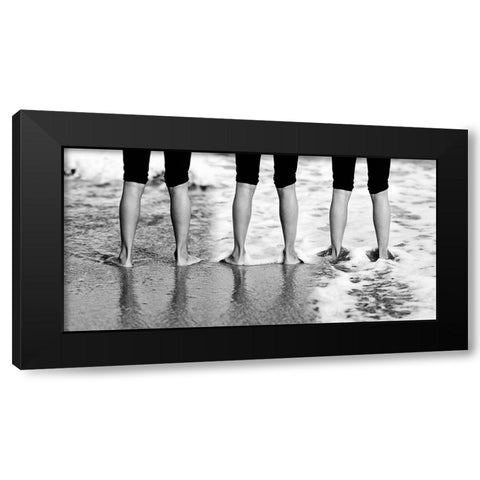 Wet Feet. Black Modern Wood Framed Art Print with Double Matting by Londal, Leif