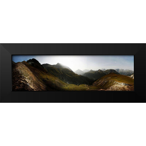 Nationalpark Schweiz Black Modern Wood Framed Art Print by Schumacher, Nicolas