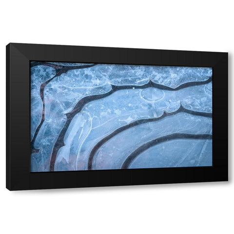 Iceformations Black Modern Wood Framed Art Print with Double Matting by Lindsten, Christian